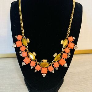 J. Crew Enamel and Rhinestone Statement Necklace